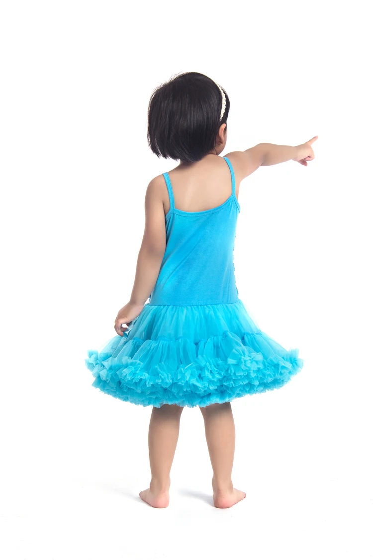 Baby Girls Rosette Dresses 2018 New Fashion Floral Princess Ball Gown Vestidos Summer Kids Toddler Blue Dress RDS007 | Детская одежда и
