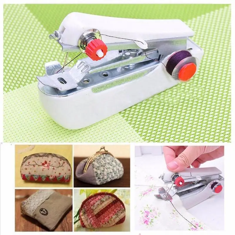 Portable Mini Manual Sewing Machine Household Compact For Hem Pants Damaged Bag Cloths Fast Repairs 1PC J2 | Дом и сад