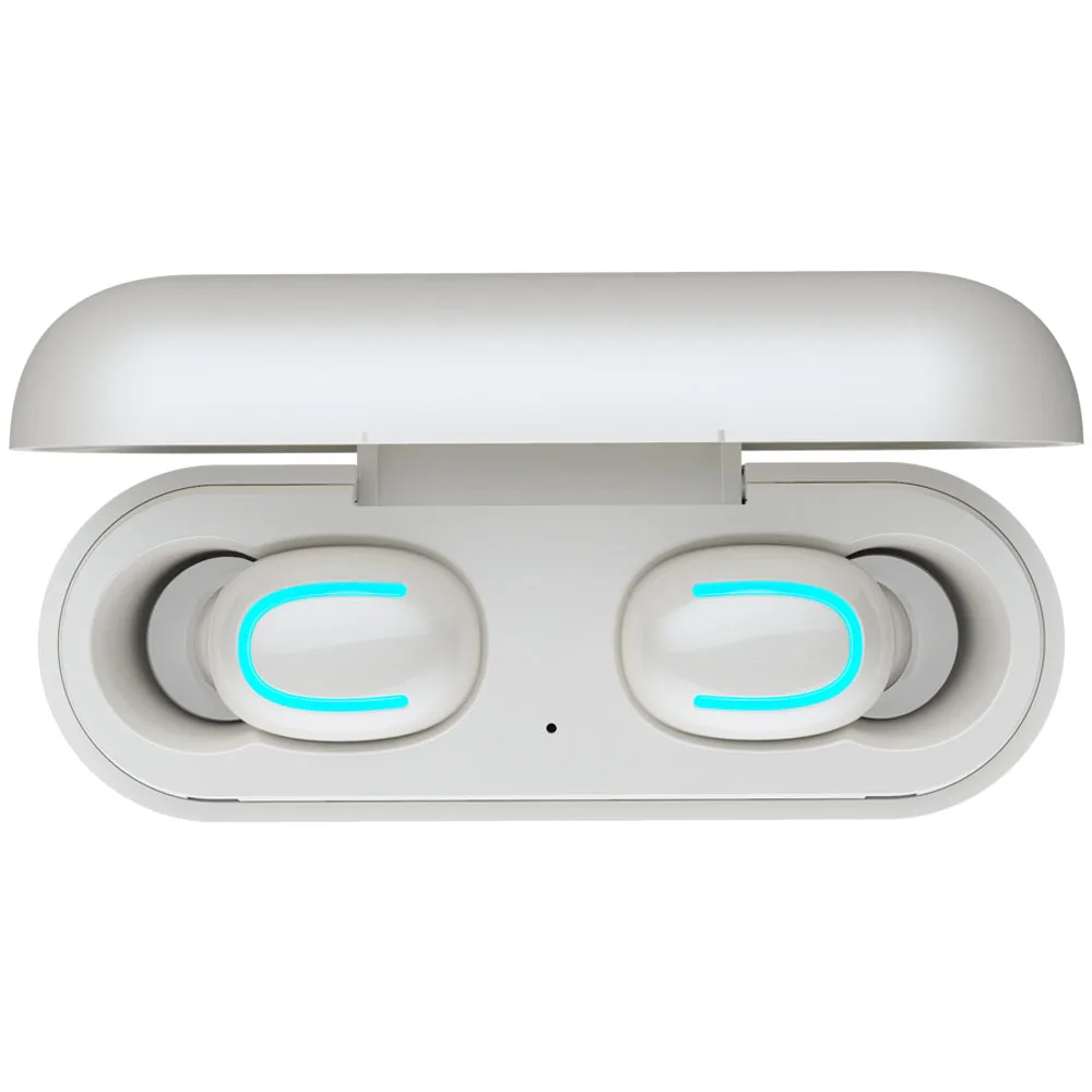 Binaural white HQB-Q32 TWS Беспроводные Bluetooth 5,0 наушники IPX5 водонепроницаемые наушники с громкой связью 1500 мАч мощная Спортивная музыкальная игровая гарнитура - Цвет: Binaural white