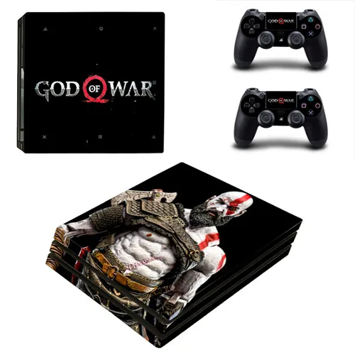 Игра God of War PS4 Pro наклейка на кожу для playstation 4 PS4 консоль и 2 контроллера - Цвет: YSP4P-2111