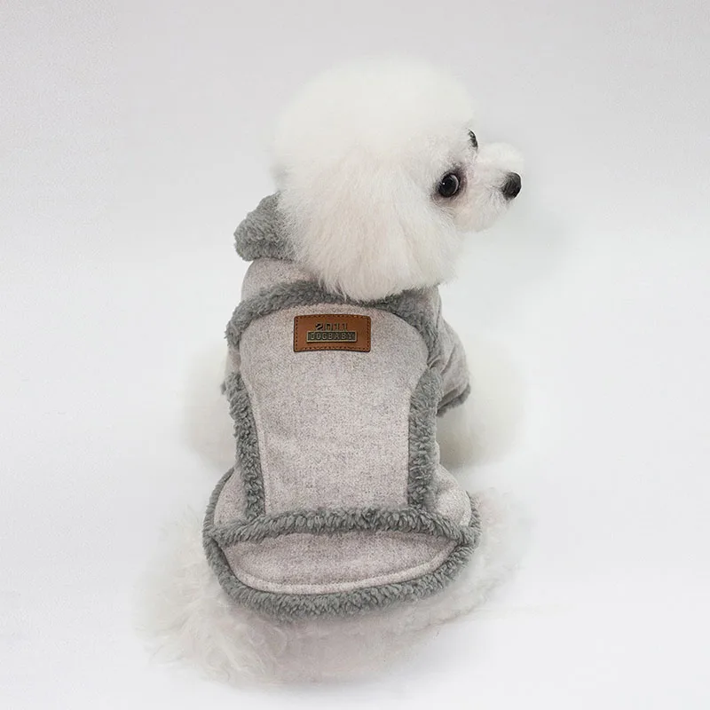 Зимняя одежда для собак для маленьких собак, одежда с хлопковой подкладкой пальто на собаку, для питомца, костюм кошки для маленьких собак костюм для щенков, одежда для матери и дочери Roupa Cachorro панель в форме французского бульдога