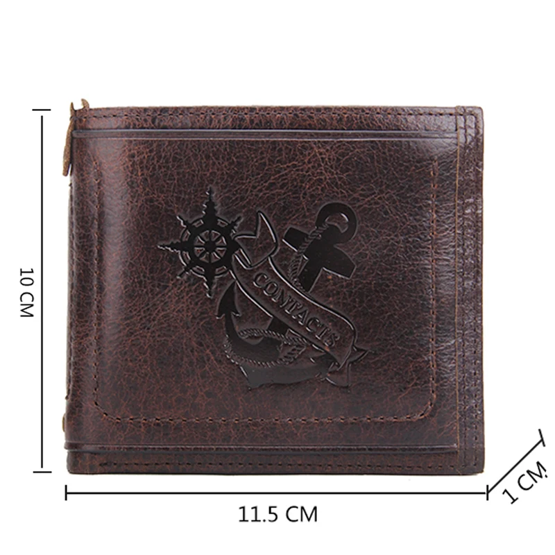 Новинка 2018 года маленький мужской кошелек из натуральной кожи фирменный дизайн с