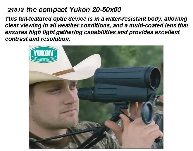 Оригинальный Yukon 21014 зрительная труба 20 50x сменное увеличение разведчик 50X50
