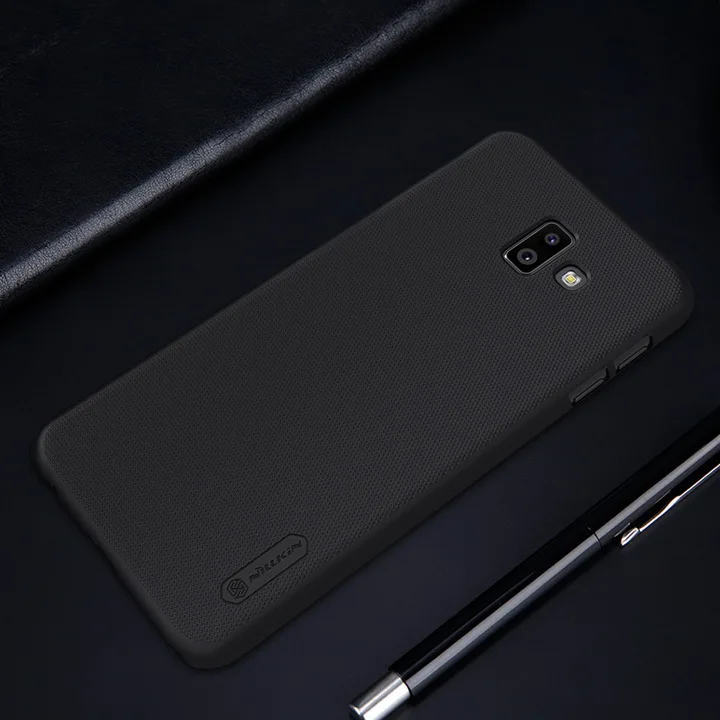 Черный Для samsung Galaxy J6 Plus чехол J6+ J6 Prime Nillkin матовый пластиковый ПК Жесткий чехол s матовая задняя крышка Защитный корпус для телефона coque - Цвет: Черный