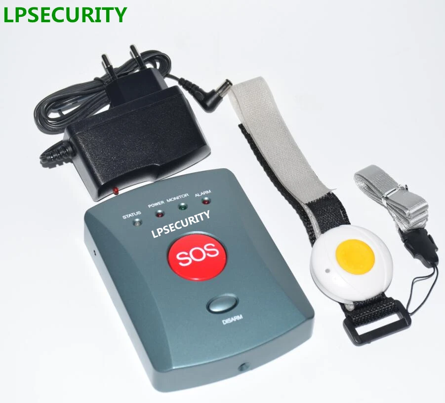 LPSECURITY 1 до 10 кнопок для пожилых людей GSM сигнализация комплект с беспроводной