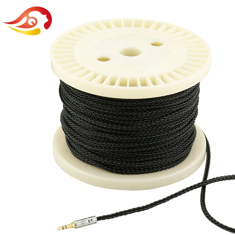 QYFANG 1 2 м 8 ядер Гибкая серебряная фольга DIY HiFi наушники аудио с эластичным