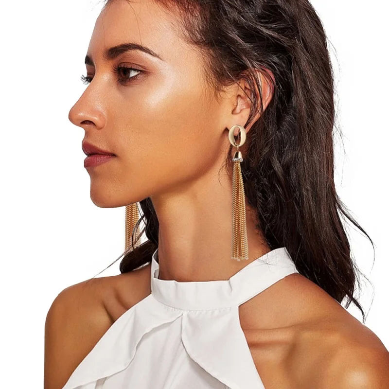 Женские серьги-подвески Find Me Винтажные серьги в стиле бохо длинные кисточки с