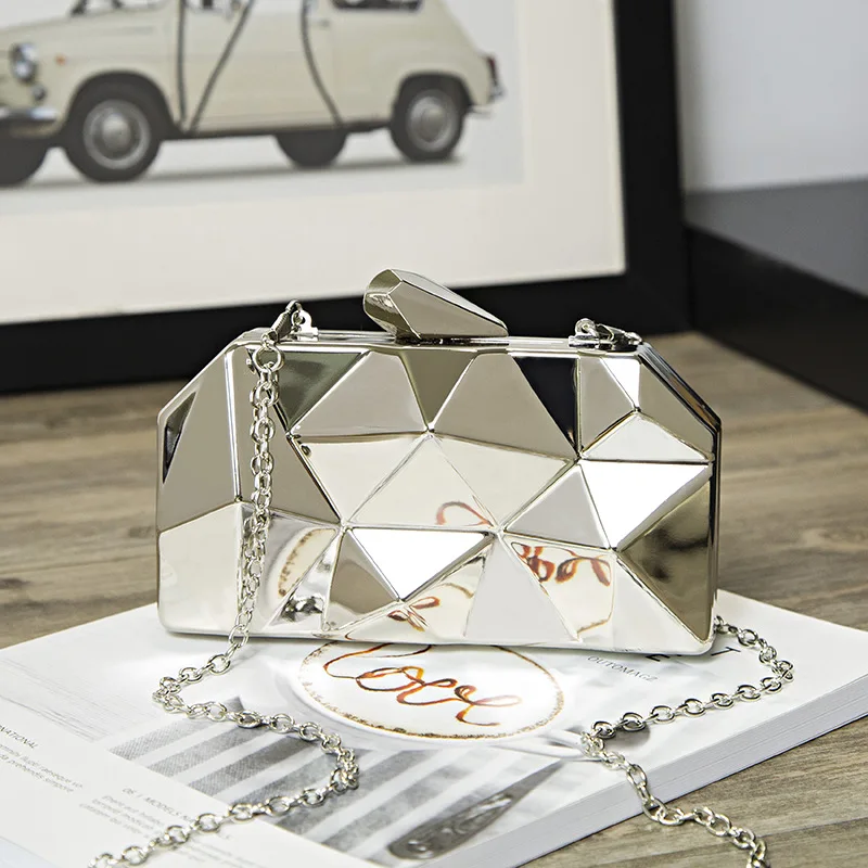 Longmiao Для женщин Сверкающих Вечерний Клатч дамы день сцепления кошелек цепи Сумочка Свадебные женские вечерние мешок Bolsa Mujer