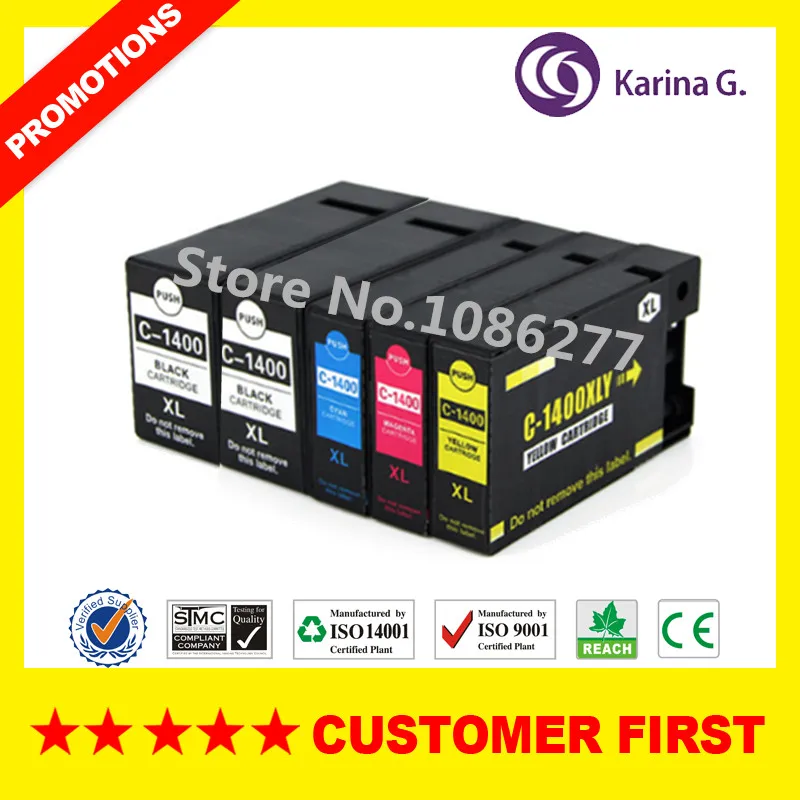 Совместимые чернильные картриджи для Canon pgi 1400 PGI PGI1400 пигментные чернила MAXIFY MB2040