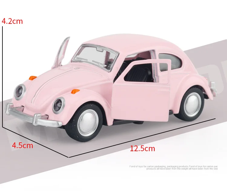 Классическая Жук 1:36 брелок для автомобильных ключей Volkswagen Vw Diecast металлические