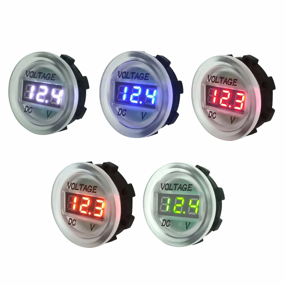 Car Motorcycle DC 5V-48V LED Panel Digital Voltage Meter Display Voltmeter Type4 Tester Tools | Инструменты