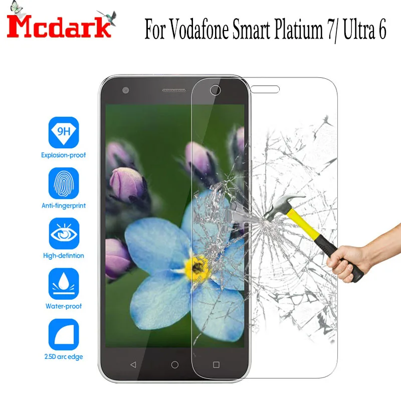 Закаленное стекло Mcdark для Vodafone Smart Platium 7 защита экрана 5 дюйма Ultra 6 закаленное