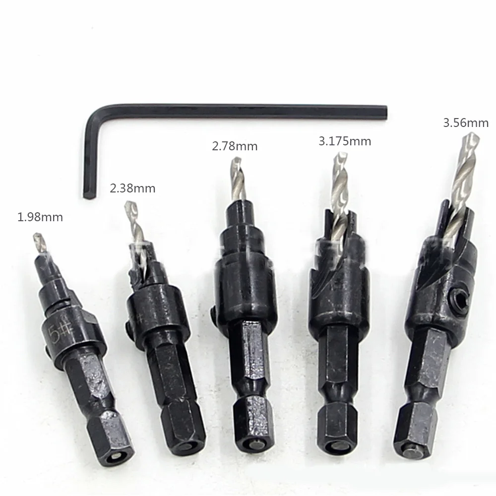 Деревообрабатывающий инструмент для открывания отверстий шестигранный
