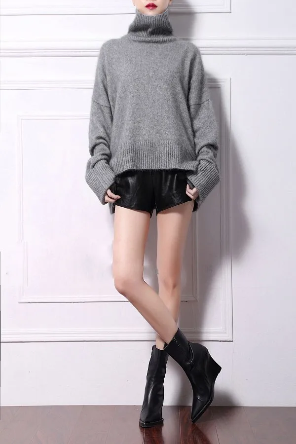 100% Genuine mink cashmere sweater women's sweaters pullovers basic coat | Женская одежда