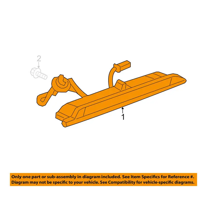 

For Chevrolet Trax 2014-2016 Tail lights High Mount 3rd Brake Stop Lamp