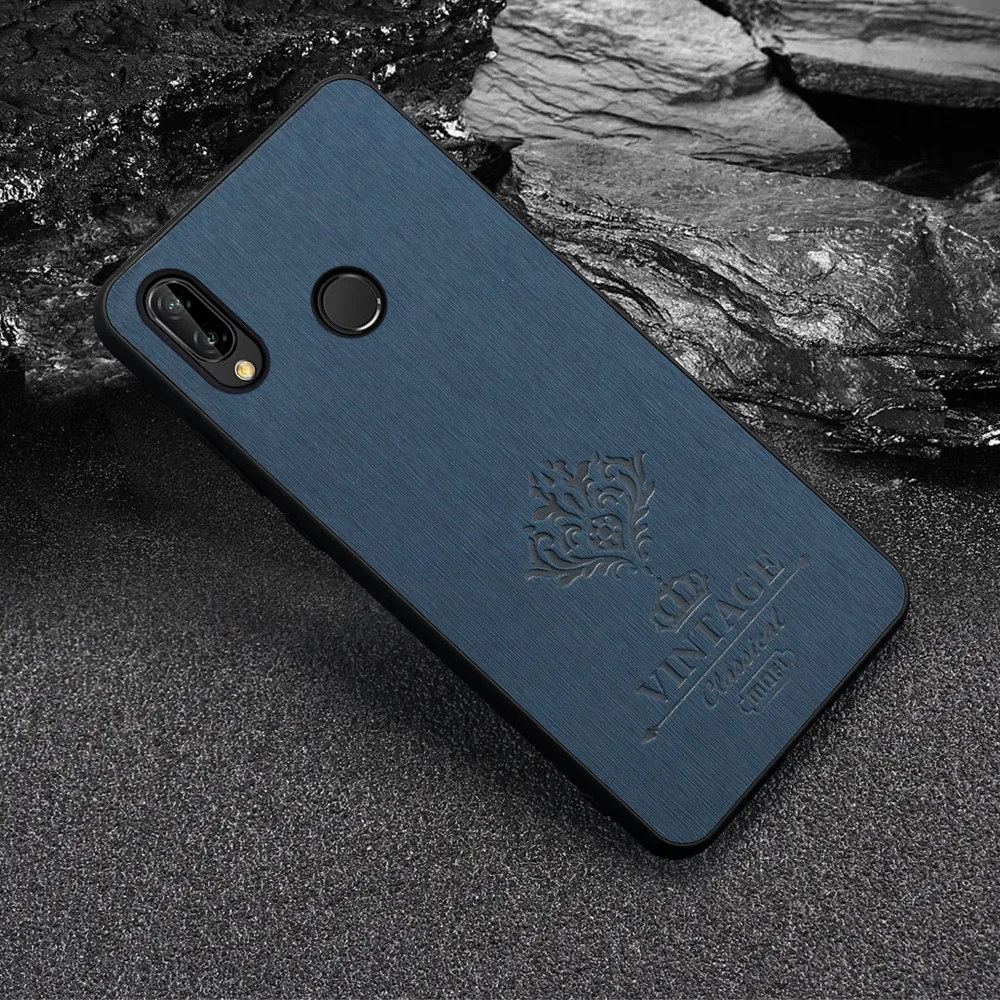 MOFi оригинальный чехол-накладка для Huawei P20 Жесткий Чехол ПК lite искусственная кожа