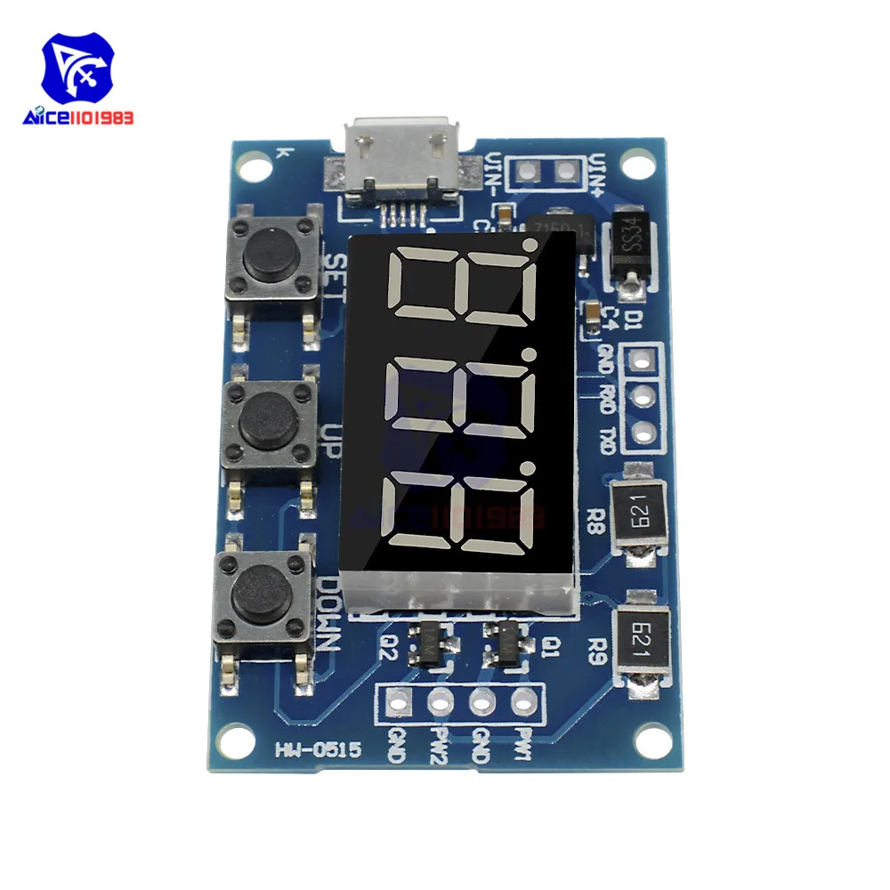 Микро USB 2 канальный независимый генератор PWM цифровой светодиодный модуль