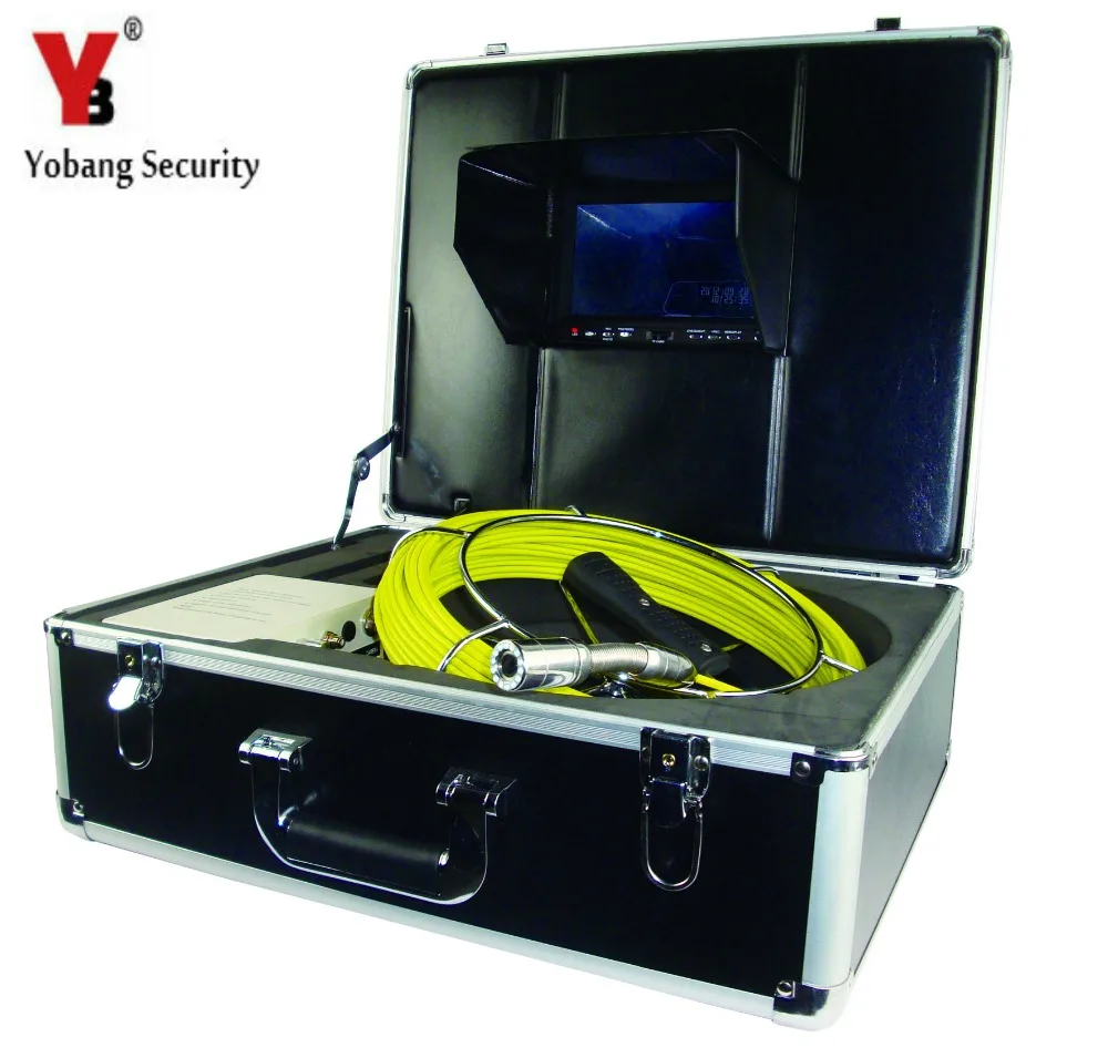 YobangSecurity 7 &quotцветной ЖК монитор Портативный Бороскоп эндоскоп Труба