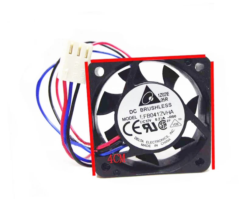 Оригинальный Дельта 4010 40x40x10 мм (4 см) DC 12V 0.23A EFB0412VHA 3-жильный большой ветер