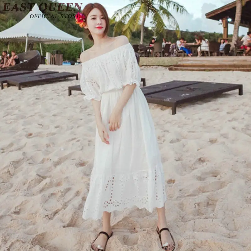 Женское летнее длинное платье с открытыми плечами элегантное короткое пляжное
