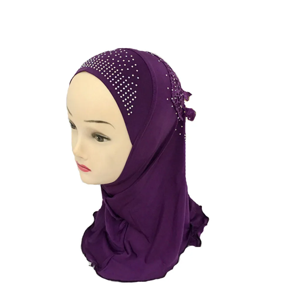 Детский мусульманский красивый хиджаб исламский шарф в арабском стиле шали с