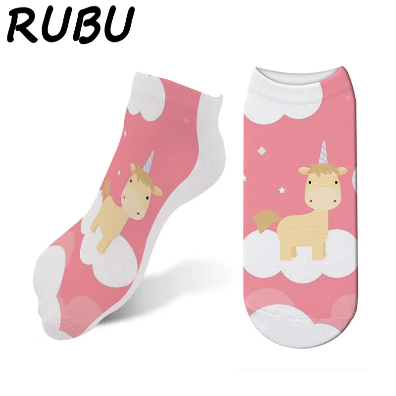 Женские хлопчатобумажные низкой лодыжкой с изображением персонажей