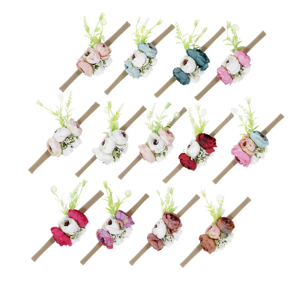 

Yundfly модная Цветочная корона головная повязка детские мягкие нейлоновые эластичные повязки для волос богемные повязки на голову аксессуары для волос для маленьких девочек