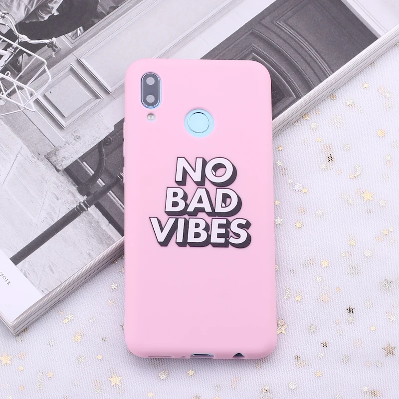 Силиконовый чехол для телефона Huawei Honor Mate 10 20 Nova P20 P30 P40 P Smart No Bad Vibes Party Girl Candy |
