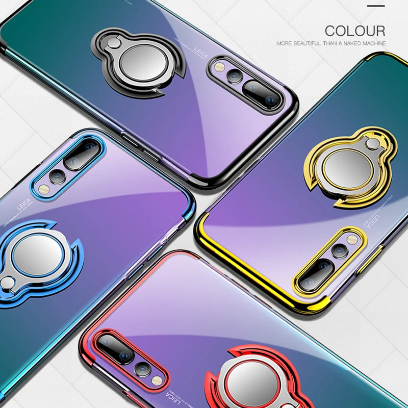 Противоударный чехол для Huawei P20 Lite Pro P20Pro Ультратонкий Мягкий ТПУ покрытие 360