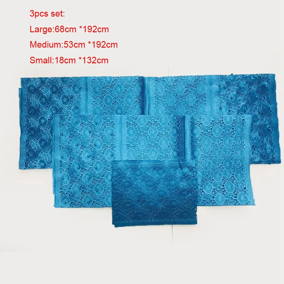 Комплект из 3 предметов aso oke jawu onja owu персиковый Африканский нигерийский Gele Ipele