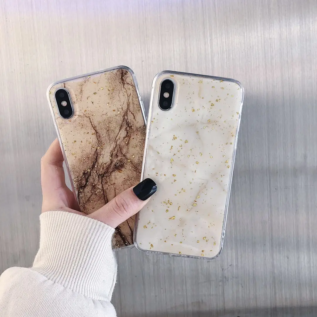 Модные роскошные мягкие чехлы для телефонов из ТПУ iphone XS Max XR X 8 7 6 6S Plus 5 блестящие