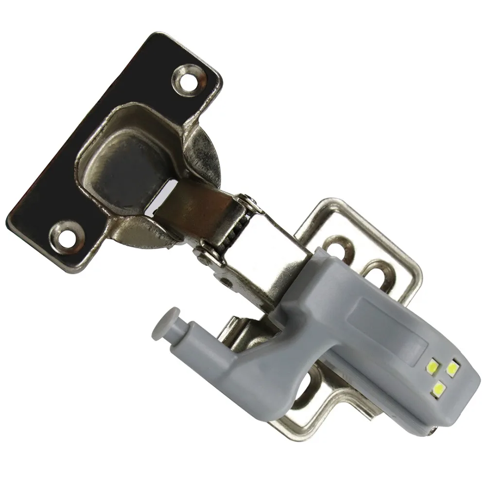 

2pcs universal LED Under Cabinet Light Cupboard Inner Cabinet Hinge Lamp Closet Wardrobe Sensor Light Kitchen Night Light IQ