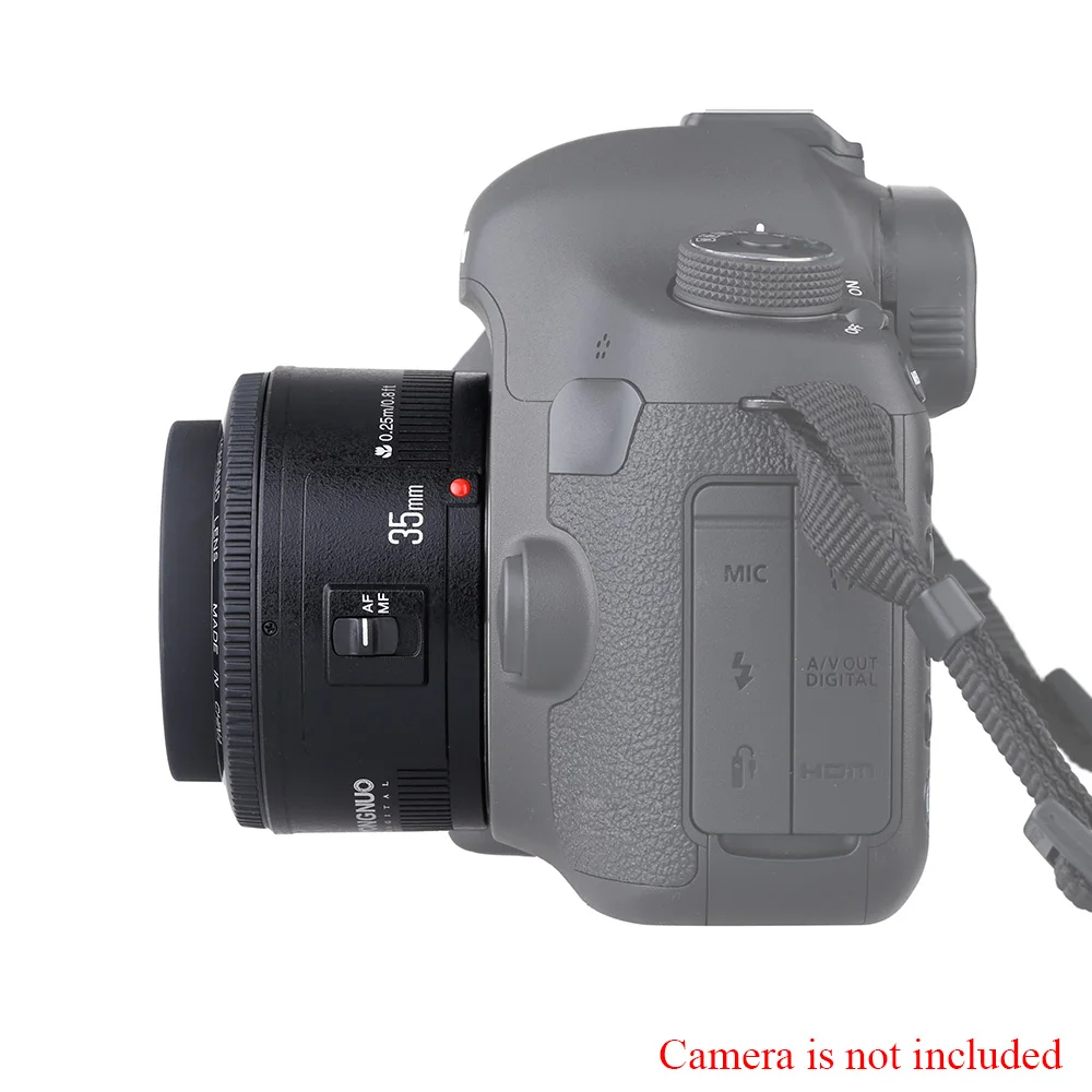 Объектив Yongnuo 35 мм YN35mm F2.0 широкоугольный фиксированный Автофокус DLSR объектив камеры для Canon EF 600d 60d 5DII 5D 500D 400D 600 650D