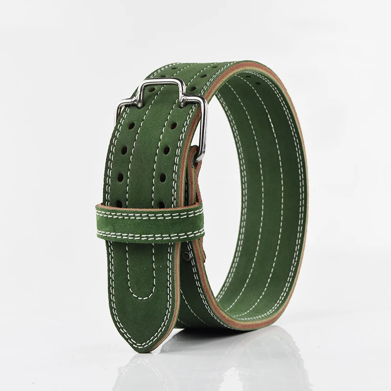 Adult Professional Weightlifting Heavy Weight Squat Training Cowhide Waist Belt Genuine leather