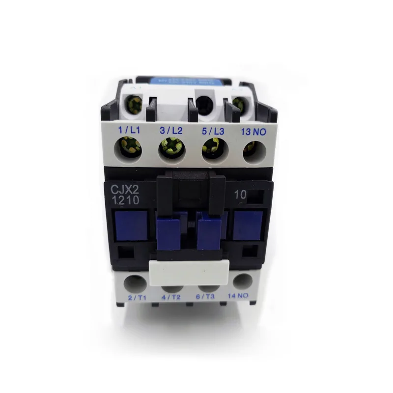 AC 220V контактор CJX2-1210 CJX2-0910 24VAC 1 фаза 12A 9A 380VAC 3 фазы
