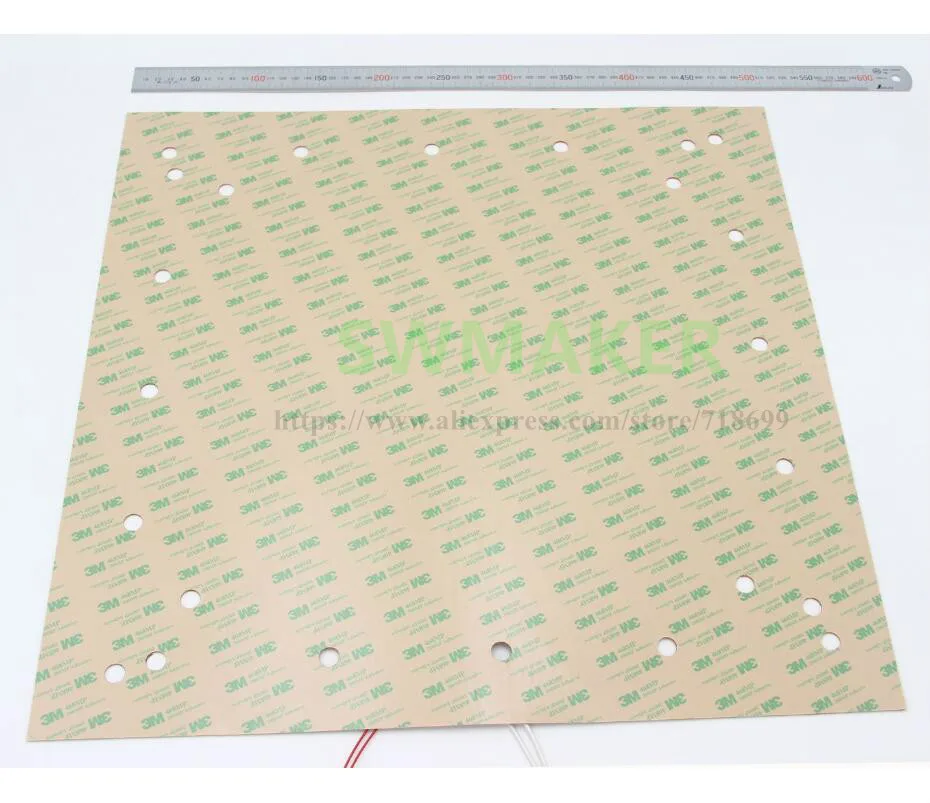 20 &quotX 20&quot 508X508 мм силиконовый нагреватель 1300 Вт для CR 10 S5 3D принтеры радиатор