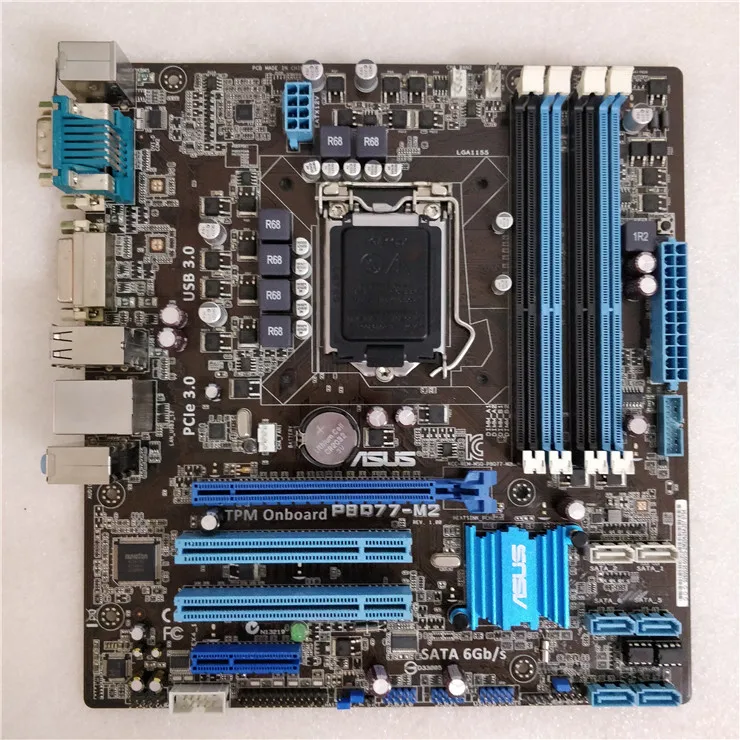 Оригинальная материнская плата для ASUS P8Q77-M2 LGA 1155 DDR3 USB2.0 USB3.0 32GB H77 настольная материнская плата