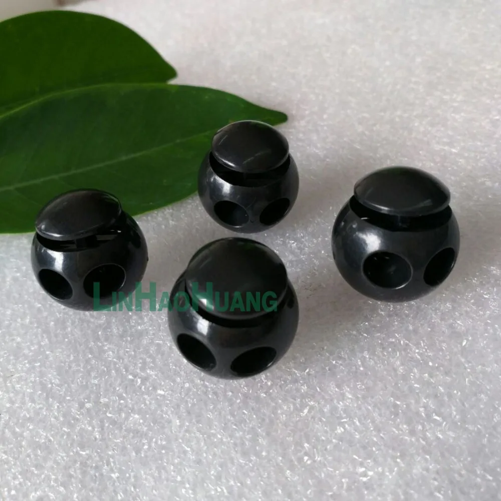 Пластиковый круглый шнур с двумя отверстиями 5 мм 50 шт./лот концевые