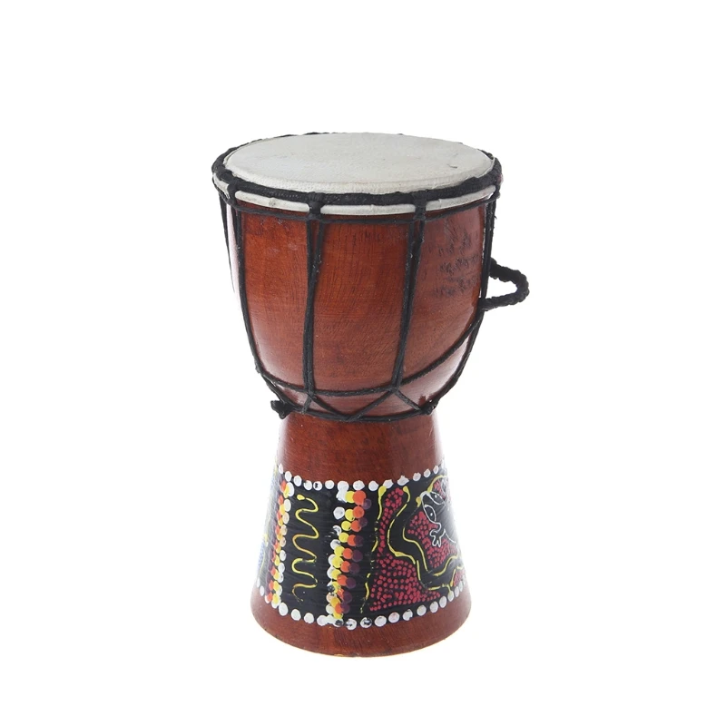4 дюймовый Профессиональный Африканский Djembe барабан Bongo дерево хороший звук