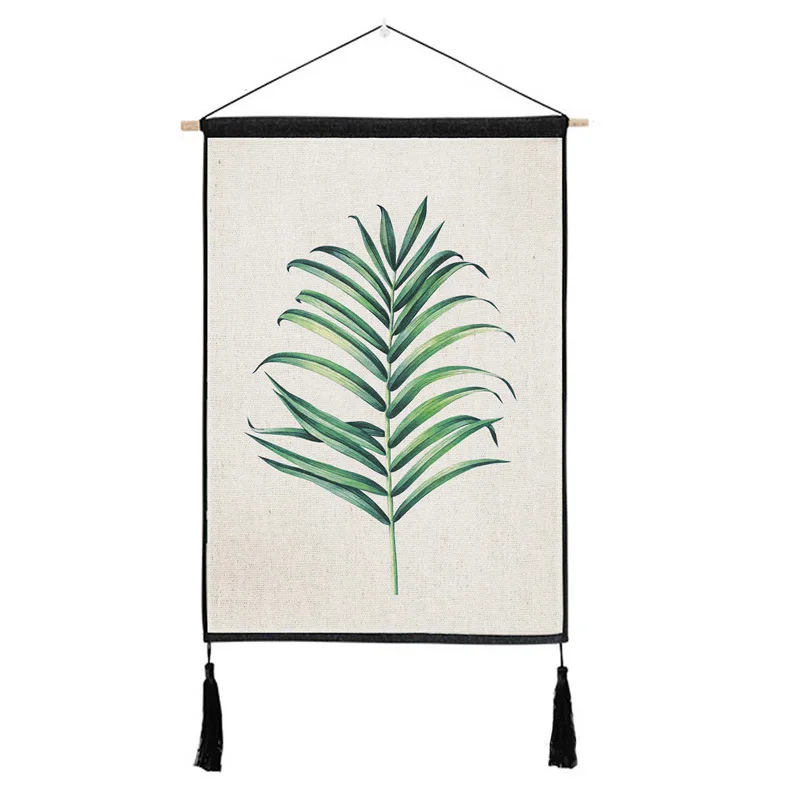Decorative drapes living room sofa plant background tarpaulin wall covering cloth scroll canvas | Дом и сад