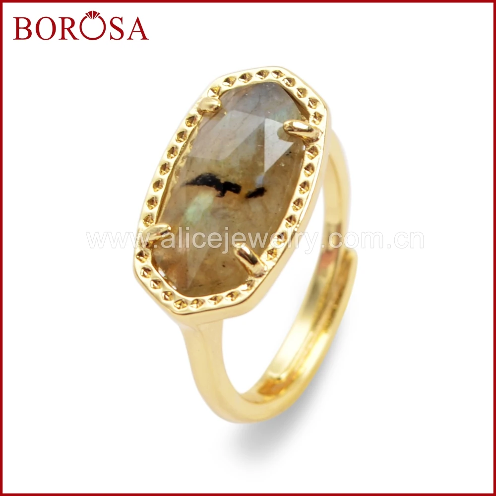 BOROSA 5 шт золотистого цвета ободок коготь шестиугольник натуральный многовид