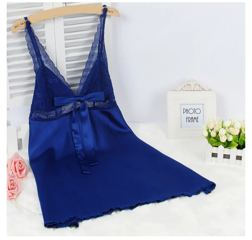 Новое Женское кружевное Сетчатое атласное белье одежда для сна халат женский