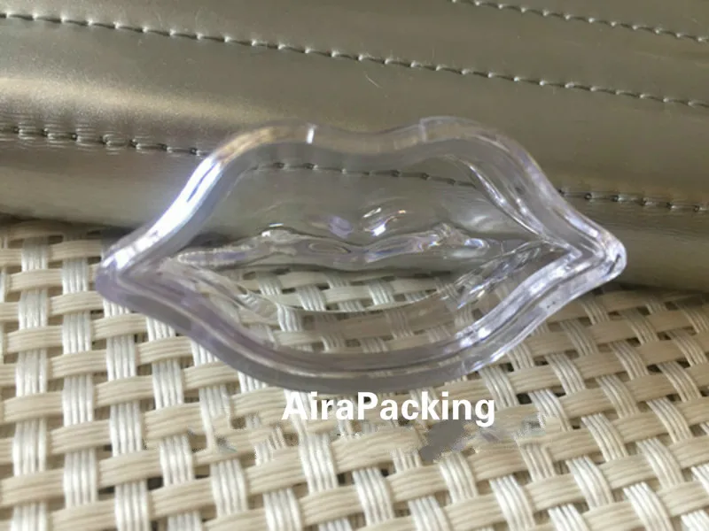 100 шт./лот 5 г элегантная Прозрачная форма губ контейнер для губной помады DIY