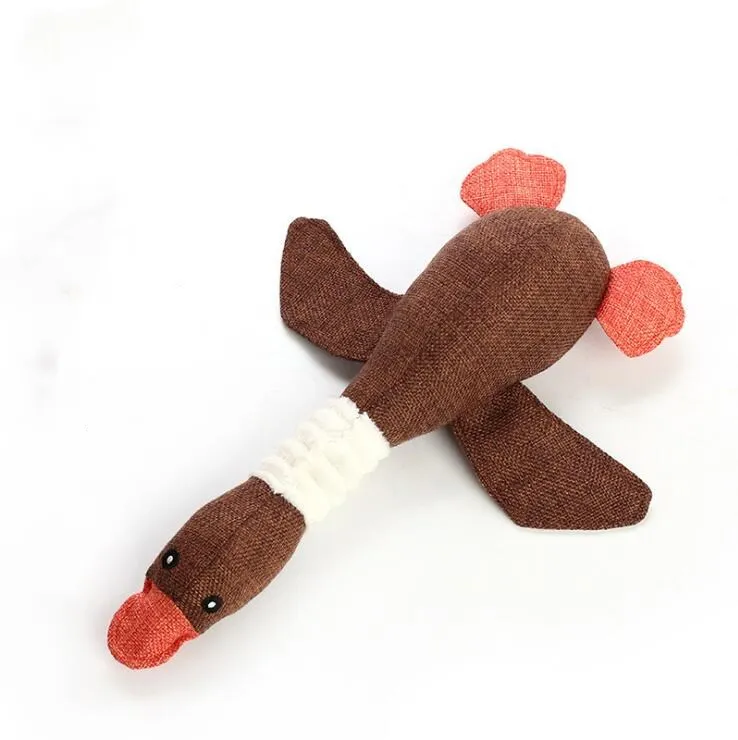 3 Игрушка MINGFAN squean, мягкая игрушка, милые Мультяшные животные, игрушки для собак, игрушки для питомцев, кошек, пресс, инструмент для декомпрессии, игрушки для собак, гусь G999 - Цвет: 3