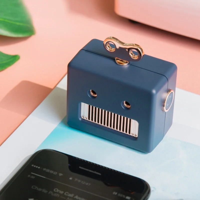 Портативная Bluetooth Колонка в стиле ретро форме робота милая беспроводная уличная