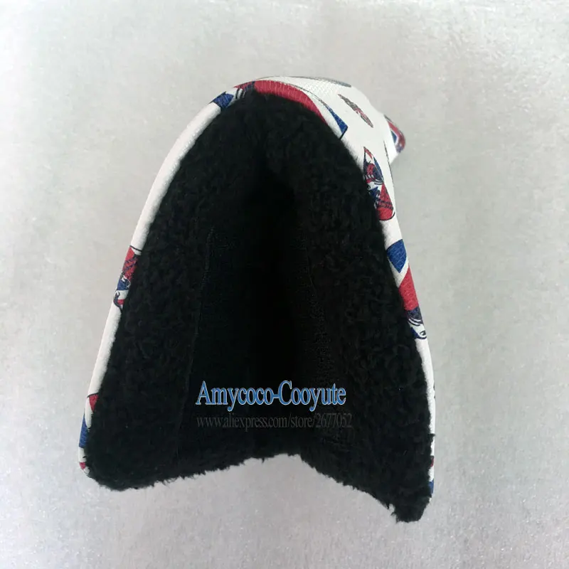 

wholesale New Unisex Golf headcover high quality Skull head Golf Putter head Cover white Skull Clubs head Cover Free shipping