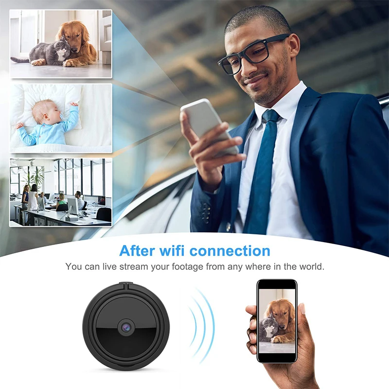 Новая Wifi IP мини камера Full HD 1080P секретная камера ИК ночного видения микро камера датчик движения камера Поддержка Скрытая TF карта