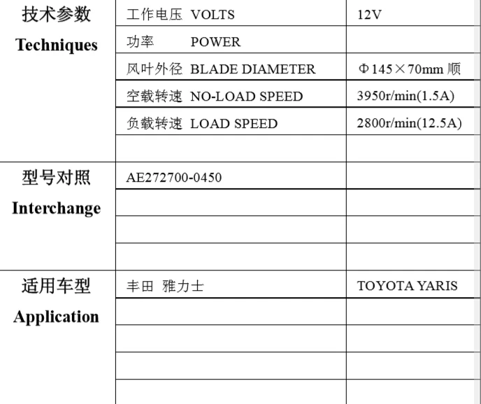 

Automotive air conditioning blower motor / Electronic fan/motor / yar is blower motor
