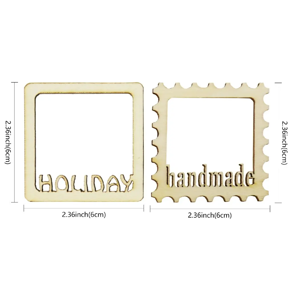 10 шт. деревянные фоторамки 6 х6 см | Дом и сад