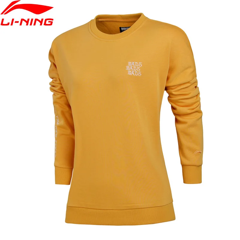 Женский трикотажный свитер Li Ning свободный с подкладкой из полиэстера 68% хлопок